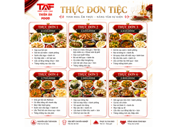 Dịch vụ tổ chức đặt tiệc cưới tại nhà trọn gói THIÊN ÂN FOOD