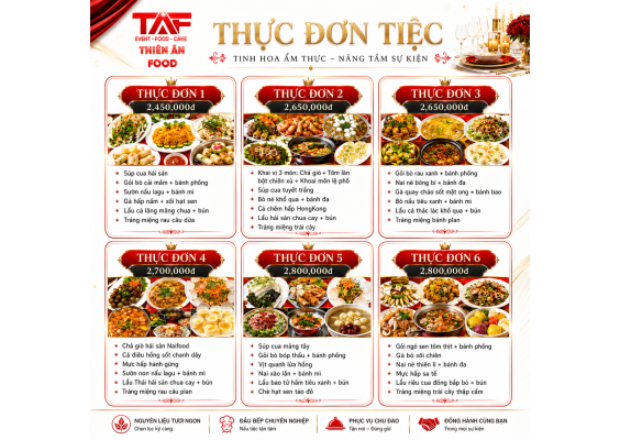 Dịch vụ tổ chức đặt tiệc cưới tại nhà trọn gói THIÊN ÂN FOOD (1)