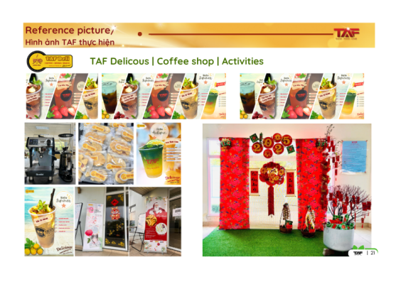 Dịch vụ setup Quầy nước